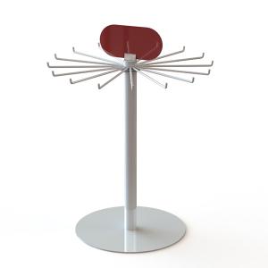 Quality Multiple Hooks Spinner Metal Clothing Display Rack For Toggery for sale