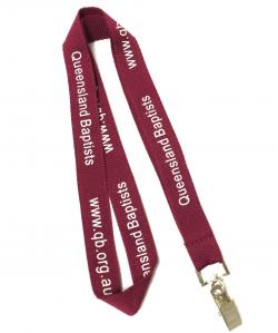 Quality Metal Clip Attachment Screen Printed Lanyards / Polyester Neck Lanyards For Keys for sale