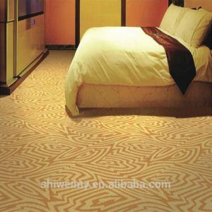 Quality Plain brown printed pp wilton carpet for bedroom for sale