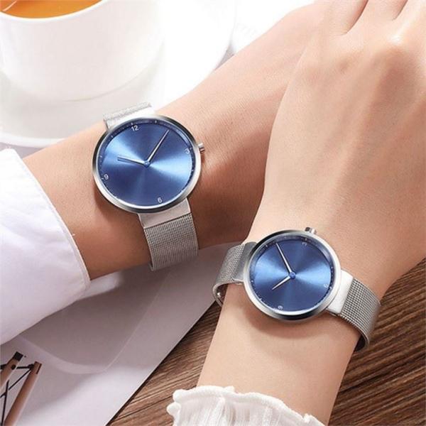 Fashion Alloy Couple Quartz Watch Minimalist Men's Quartz Wrist Watches