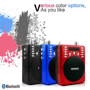 China 2018 new fashionable Portable Bluetooth Recorder Speaker with FM radio blue black red available on sale