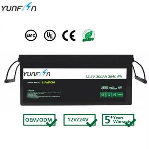 12V Home Battery Energy Storage 12.8V 300Ah Battery Pack Ip55 5 Years Warranty