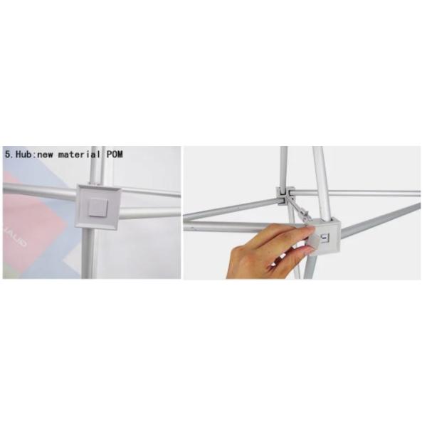 Portable Trade Show Backdrop Stand Various Shapes Detachable Frame 250g Fabric