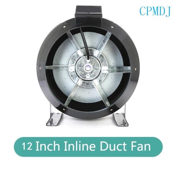 295w 12" Hydroponics Fan Stainless Steel Mixed Flow Ducted Fan Motor