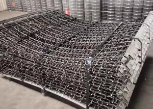 China High Carbon Steel Square Hole Vibrating Screen Mesh 1.5X2m on sale