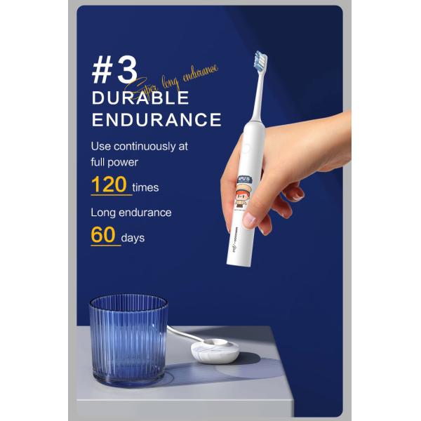 Kids Electric Toothbrush Waterproof IPX7 42,000 VPM With 4 Modes