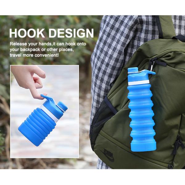 750ml Collapsible Silicone Foldable Water Bottle BPA Free