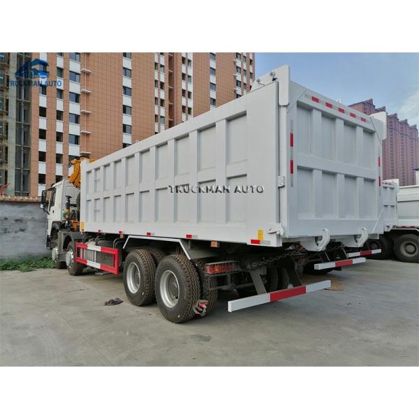 50 Tons 23.5m3 Sinotruk Dump Truck With Crane