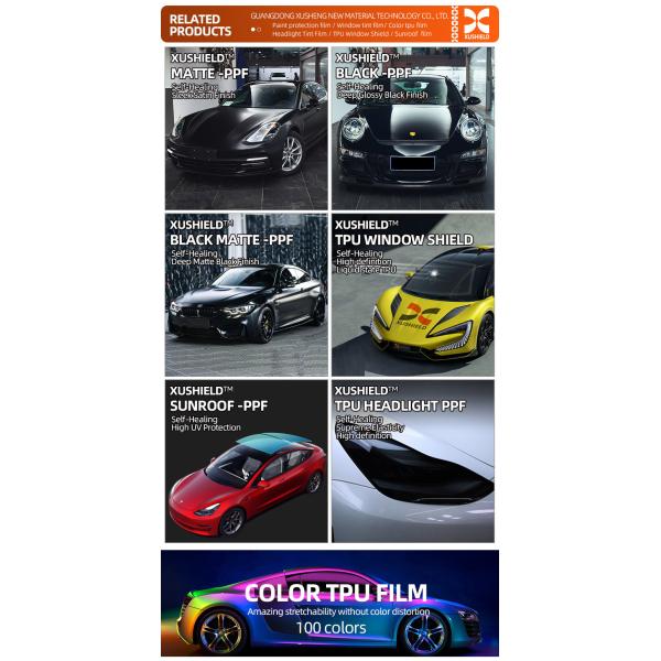 Custom Carbon Fiber Matt TPU Ppf Paint Protection Film Matte Car Protection Film Anti Scratch Car Wrapping Film Matte