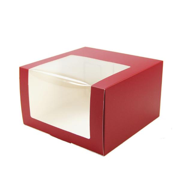 Reusable Cookie Dessert Packaging Box Clear Window Paper Cupcakes Boxes With Inserts
