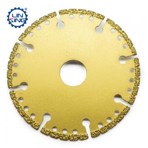 China 1.8mm Steel Core Thickness Vacuum Brazed Diamond Cutting Disc for Metal Stone Aluminum on sale