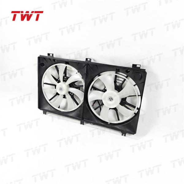 TWT 16363-50040 16711-0H060 Dual Radiator Condenser Cooling Shroud Fan Assembly 1671131600 for Toyota Lexus IS2###/3###