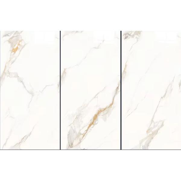 Grey Glazed Metallic Marble Ceramic Tile Stone For Hotel Floor Decoration