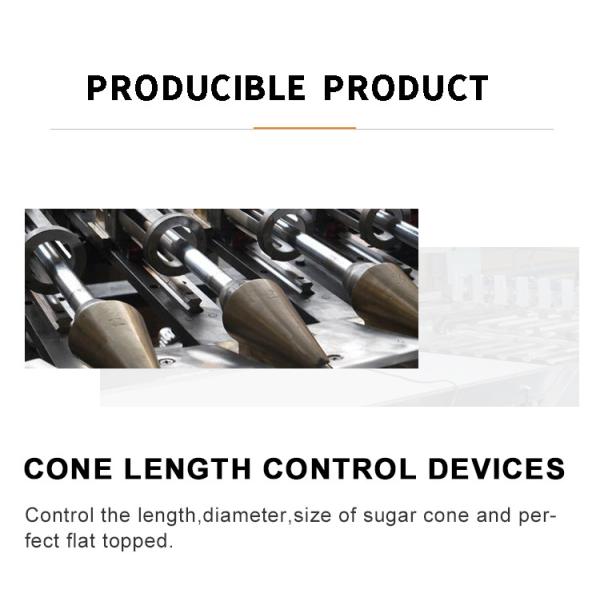 1.1KW Sugar Cone Production Line Ice Cream Waffle Cones Baking Making Machine