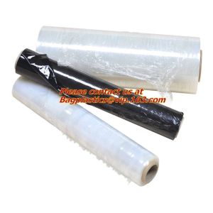 Transparent cheap PE Stretch Film with different specifications, Plastic PVC