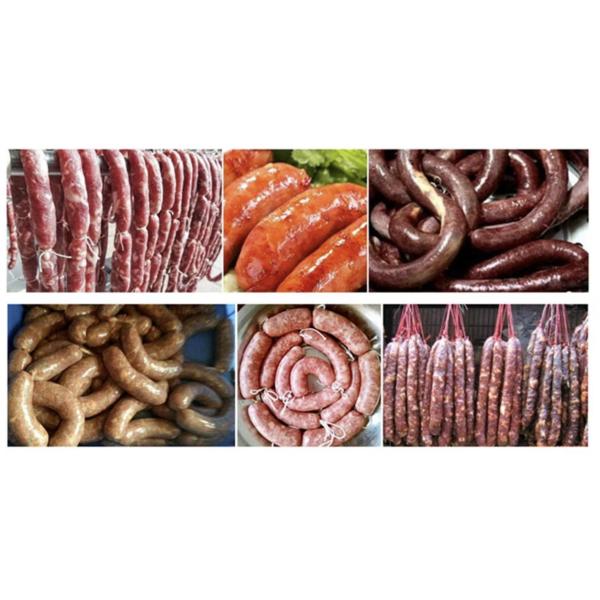 Commercial Automatic 600-800kg/H Vertical Hydraulic Double-tube Sausage Stuffer Filling Machinery on Sale