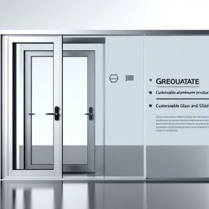 Customizable Aluminum Sliding Door with Glass Options