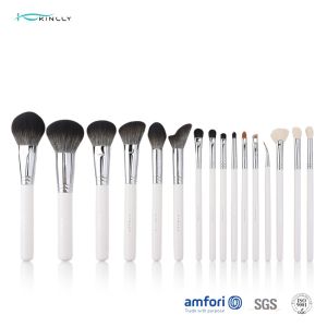 Quality Wooden Handle 16PCS 100% Vegan Brushes Set for sale