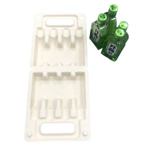 Quality Bamboo Paper Pulp Box Biodegradable Compostable Shock Proof 0.8mm for sale