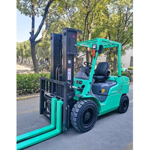Japan Used Mitsubishi Diesel Forklift 3 Ton 4.5 Meters with 3 Masts