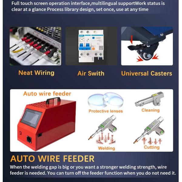 4 In 1 Air-Cooling Portable Laser Welder For Stainless Steel Carbon Steel Aluminum