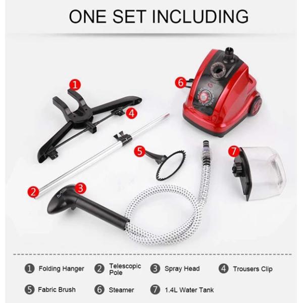 Multi Function stand up steam iron , Fabric Garment Steamer For Curtains