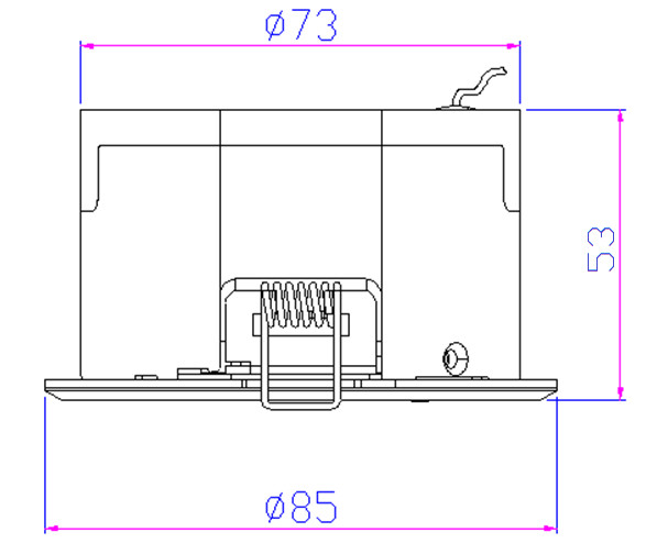 Non Maintained Emergency LED Downlight White 2.5W 130mm EGSMD40 EGSMD50 EGSMD63