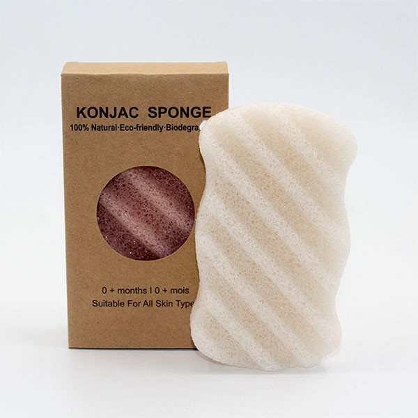Private Label Konjac Activated Wave Cleansing Sponge 8.6×6.5×2.5cm