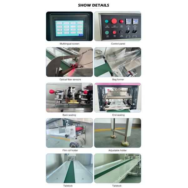 Electric Driven Automatic Sausage Packing Machine for Horizontal Pillow Packaging