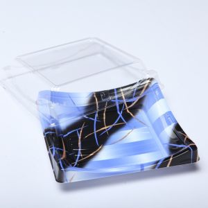 Quality Disposable Transparent BOPS Lid PS Sushi Display Tray for sale