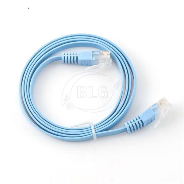 UTP Flat Patch Cable CAT6 Stranded 32AWG Copper 8 Core Conductors PVC Jacket