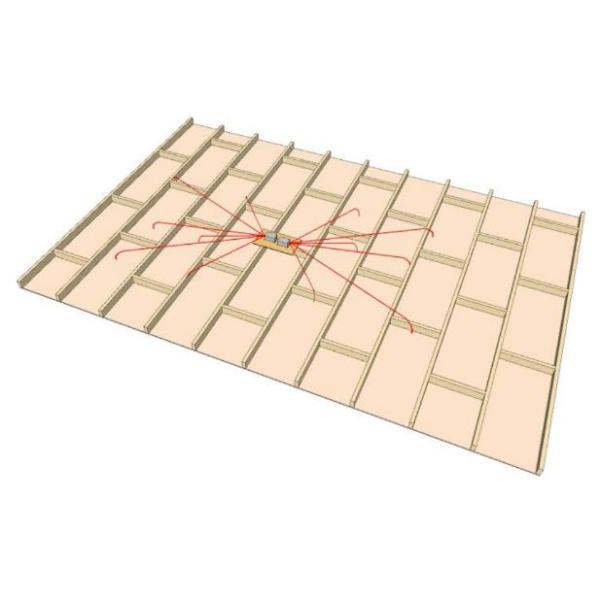 Fiber Optic LED Twinkling Star Lights Ceiling Lights Polyester Fiberboard 9mm Thick