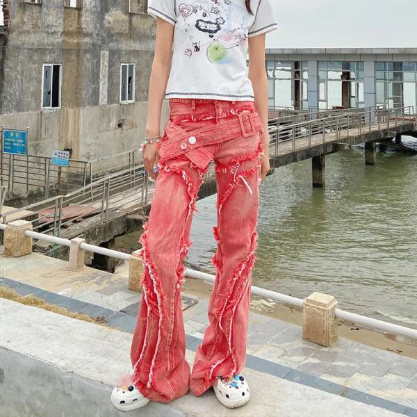 2023 New Style Denim Pattern Fashion 100% Cotton Jeans for Wholesale