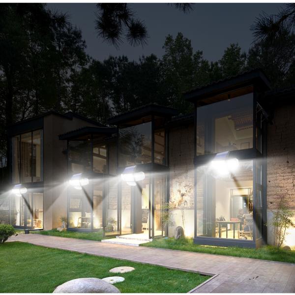 2400mah 181LED Motion Sensor Solar Lamp IP65 1200LM For Garage Garden