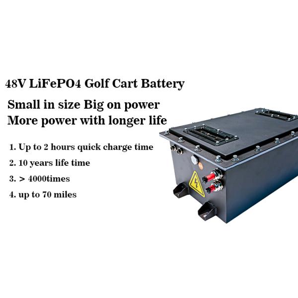 Custom 96V 200Ah 72V 150Ah High Quality LFP Battery for Electric Sightseeing Cart 51.2V 105Ah 150Ah Lithium Battery Pack for Electric Golf Cart