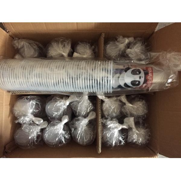 Eco - Friendly Disposable Plastic Cups For Ice Cream Dessert Shops 90mm/95mm