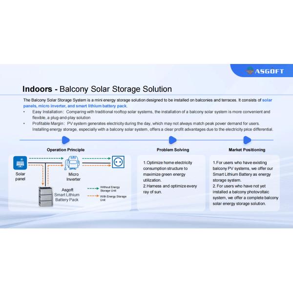 Micro Inverter Energy Storage Battery Balcony Solar Portable power station