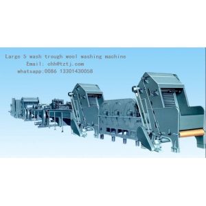 Quality wool washing machine， Large 5 wash trough wool washing machine，Assembly line wool washing machine for sale