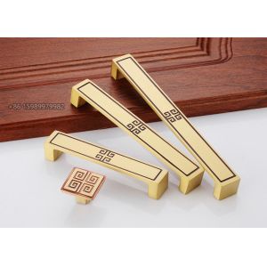 Brass Effect Stainless Steel Kitchen Cabinet Handles Yellow Brushed