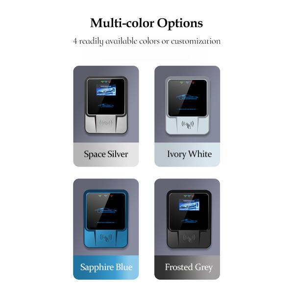 40A 48A 50A Wallbox EVSE SAE J1772 12KW US Electric Car Charger 9.6KW RFID 40 Amp EV Charger Level 2 50 Amp Chargepoint