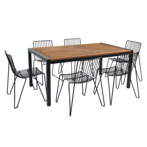 Quality SGS 6 Metal Chairs Outdoor Garden Furniture for sale