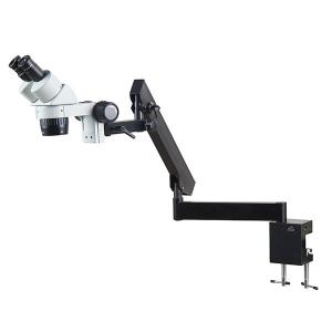 Quality Dual magnification dissecting microscope arculating arm stand  clamp 50mm base for sale