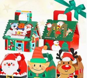 Quality Gravure Printing Christmas Cardboard Gift Boxes 12*10cm Christmas Ornament Box for sale