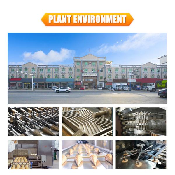 PLC Waffle Basket Production Line Automatic Snack Food Production Machinery