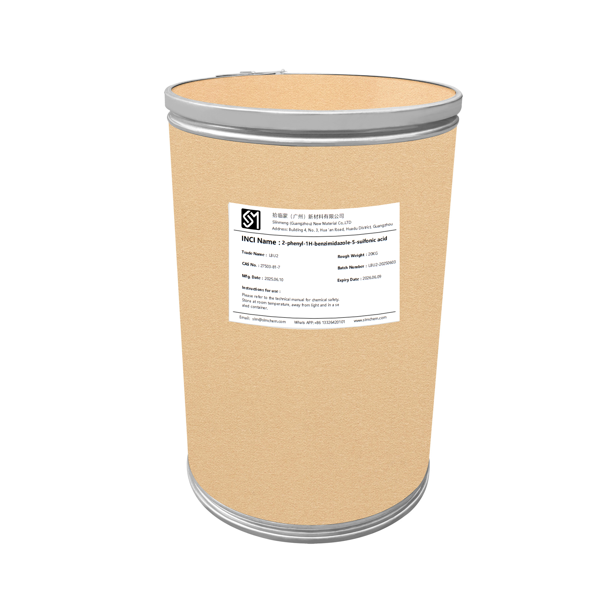 Phenylbenzimidazole Sulfonic Acid Sunscreening Agent For Water-based Transparent