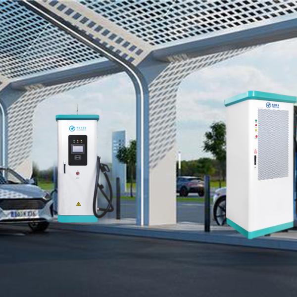 Floor Mounted EV Rapid Charging Stations , 480KW Split Public Car Charging Points