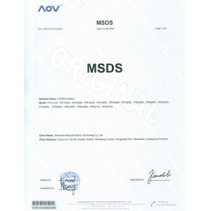 Shenzhen Mottcell New Energy Technology Co., Ltd. Certifications