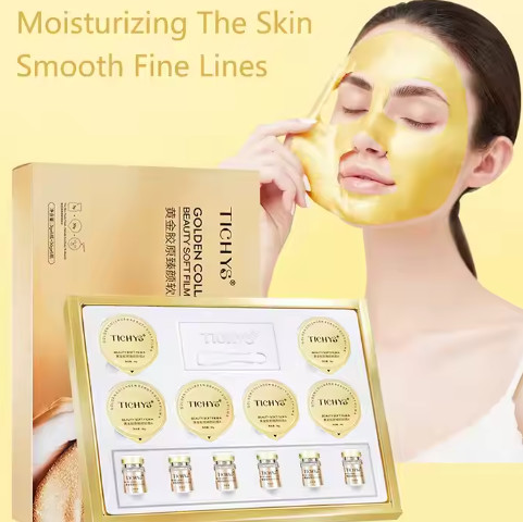 Gold Collagen Hydrogel Facial Mask Deep Anti-Aging Moisturizing Improves