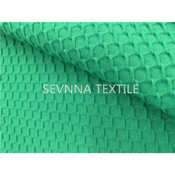 Mint Green Texture Poly Yarn Recycled Swimwear Fabric Repreve Spandex