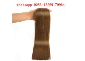 Quality 9A grade Remy human hair Flat tip hair extensions 100g 40pcs #6 color 14 inch Tape human hair extensions for sale